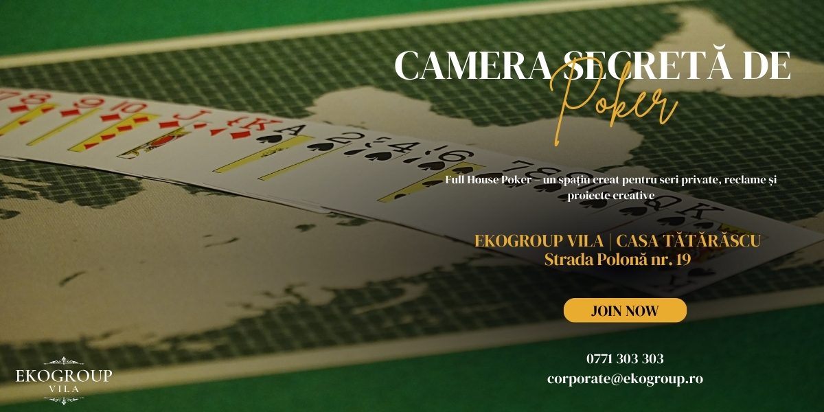 Full House Poker – O cameră de poker secretă cu aer interbelic, disponibilă pentru închiriere exclusivă 2 Full House Poker – O cameră de poker secretă cu aer interbelic, disponibilă pentru închiriere exclusivă